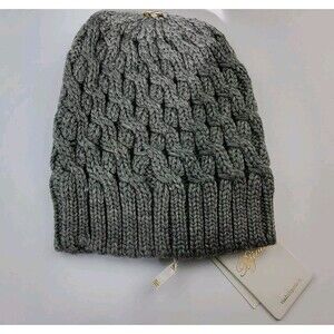 VDP Club Wool Rabbit Hair Snap Top Knit Beanie Hat